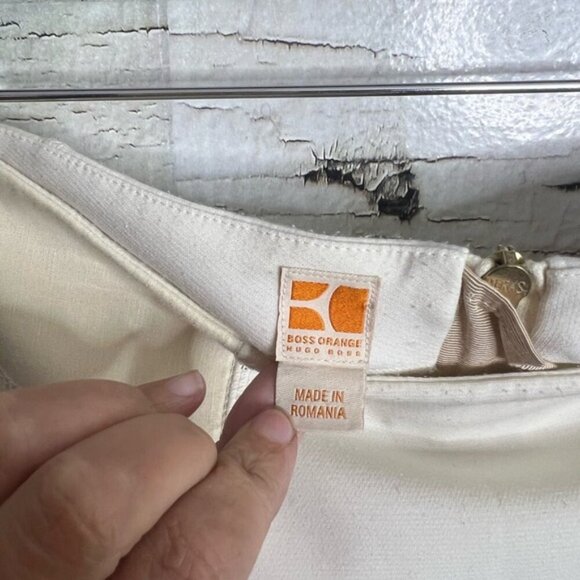 Hugo Boss orange Cream Pencil Skirt - Picture 5 of 10